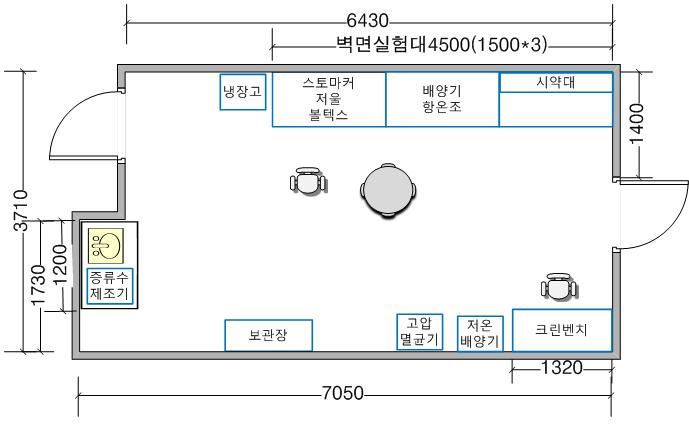 식품회사 실험실 도면 1