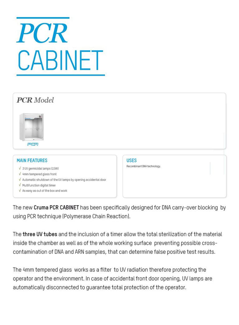 PCR Cabinet